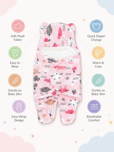 Image of First Kick Baby Blanket Newborn Gift Pack of Swaddle Wrapper, 0-9 Months, Length 68 cm x Width 68 cm