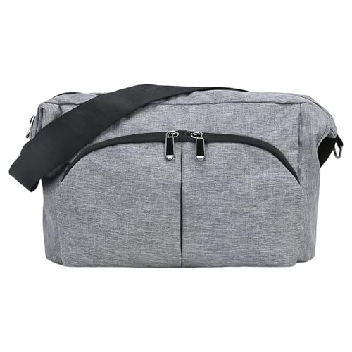 Tmboryuu Praktische Pflegetasche für Säuglinge mit erweiterbaren Fächern Reißfestes Polyster Gewebe Bequemer Tragegriff für Outdoor Aufgaben Kinderwagen Handtasche mit schnellem Verschluss