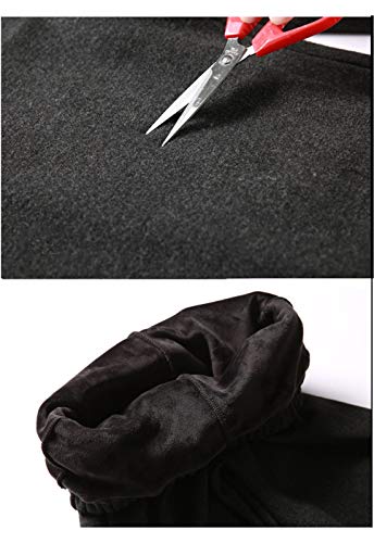 Flygo Ladies' Autumn and Winter Wool Blend Fleece Loose High Waist Wide Leg Casual Pants4