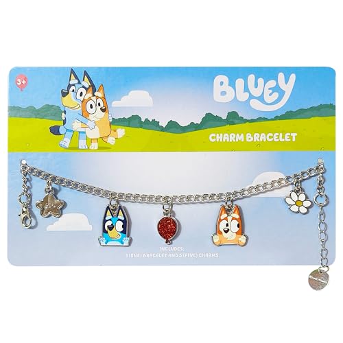 LUV HER Bluey 7" Bracelet with Metal Charms - Bluey & Bingo - Ages 3+2