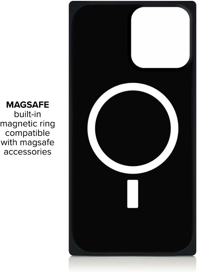 FLAUNT Square Protective Case - Compatible with iPhone 15 Pro - Compatible with MagSafe & Wireless Charging - Drop-Tested & Shockproof - The Official Square Phone Case (Tortoise Print)
