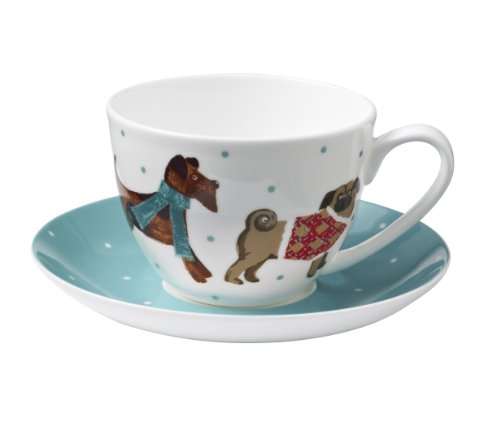 Tazón de Porcelana China con diseño de Perros, de Ulster Weavers