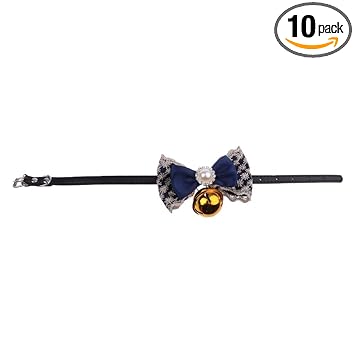 GIANTE Dog Neck Collars Adjustable Buckle Dog Pet Cat Puppy PU Bell Collar 4#S