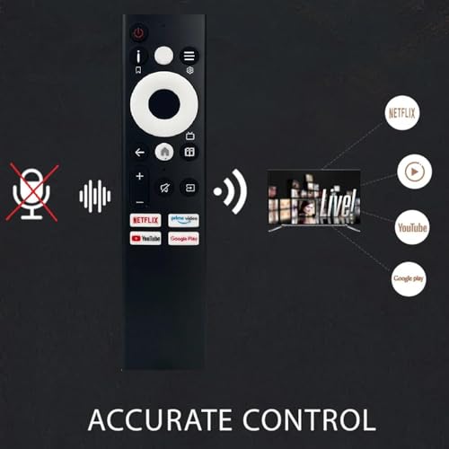 Image of Compatible with Thomson Google Tv Remote Phoenix Series Original Model 43OPMAXGT9010 50OPMAXGT9020 55OPMAXGT9030 65OPMAX9033 43OPMAX9099 50OPMAX9077 55OPMAX9055 Suitable 43 50 55 65 75 Inch