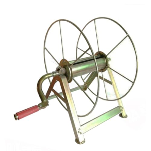 AOPIPI 農業用ホースリール巻き取り機、手動クランク式、農業用噴霧器、ヘビーデューティ、ポータブル、強化手動クランク、省力化、ホース、農業・園芸用 (200m単機)