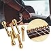 ZUXOCY Pack of 6 Guitar Bridge Pins Brass Endpin for Acoustic Guitar 6 Strings Pegs Fixed Cone Replacement Parts