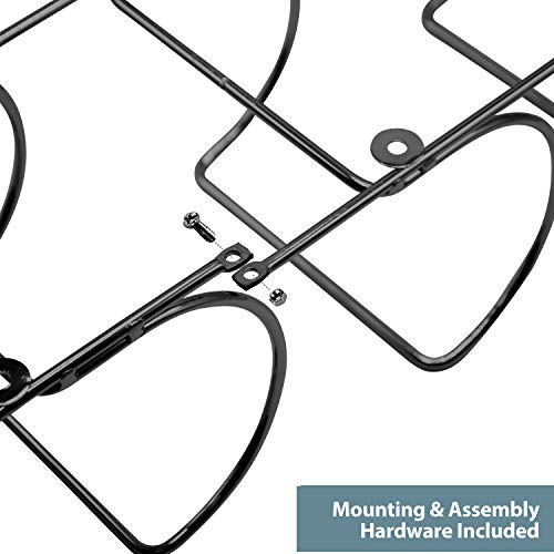 Sorbus Towel Rack, 6-Compartment Wall-Mount, Wall-Mounted (White) - image 4