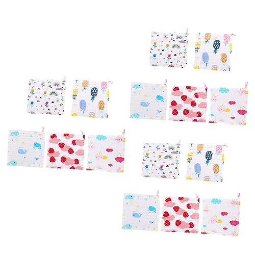 Serviettes en mousseline de coton pour bébé lot de 15 débarbouillettes lavables multi-usages