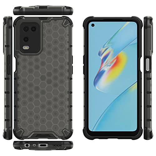 Image of Glasgow Back Case Cover Compatible with Oppo A54 (Stylish Design) -Black