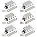Iman Puerta Fuerte 6 Pcs Tarea Pesada Cierre Magnetico Inox para Muebles de hogar, Armario, Alacena, Cajón, Plateado