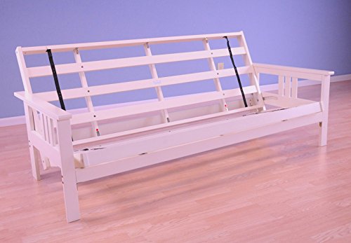 Kodiak Furniture Full Monterey Wood Futon Frame | Antique White