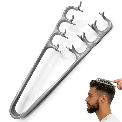 Peine texturizador con dientes anchos gris para cabello miniatura 1
