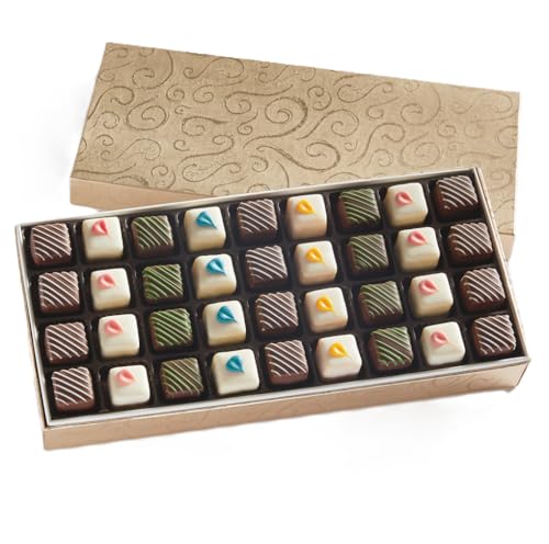 The Swiss Colony Spring Petits Fours - Gift of 36 (.43 Oz. Each): Gourmet Cake Assortment, Chocolate...