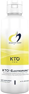 Designs for Health KTO-ElectroPure Electrolyte Liquid - Keto Electrolytes Supplement - Hydration Drink Mix with Magnesium, Potassium and Sodium - Non-GMO + Sugar Free (40 Servings / 4.1oz)