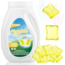 240 Count Laundry Detergent Pods Bulk Laundry Detergent Soap Pacs Ultra Concentrated for Clean Clothes Stain Fighting Fresh Scent Freesia Scent