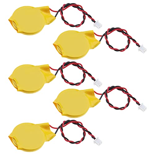 OTOTEC 5PCS 3V BIOS CMOS Batería con Cables Y Conector de Cable