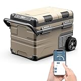 ポータブル 車載 冷凍 冷蔵庫 35L 【 2室独立温度制御 】【 バッテリー内蔵可能 】 -20℃～20℃ 【アプリで遠隔操作】【大型ホイール＆牽引ハンドルで楽々運搬】【PSE・技適取得済】2ドア独立 4WAY電源対応 急速冷凍 大容量 省エネ 静音 低電圧保護・耐震設計 LCD温度表示 庫内灯 USB充電ポート AC・DCコード付き 車中泊 アウトドア キャンプ 釣り BBQ 災害時に大活躍