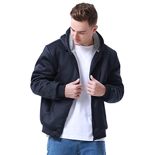 ThCreasa Kinder Kapuzenjacke – Sherpa Fleece Gefüttert, Kariert – Mit Reißverschluss, Weich & Warm