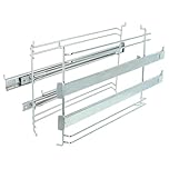vhbw Telescopic Runners Replacement for Gorenje GEIT6E80XPG for Ovens - 2 Pair Rails, Left & Right, 23.5 x 27.5 x 3.5 cm