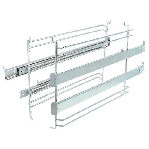 vhbw Teleskopauszug für diverse Backöfen - 2 Paar Schienen links & rechts 23 5 x 27 5 x 3 5cm
