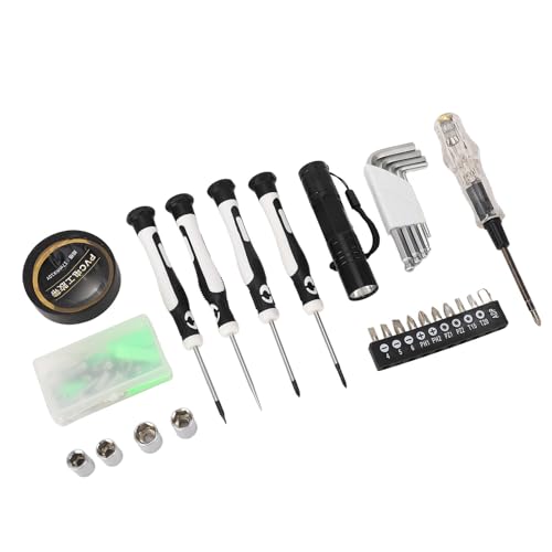 Kit de herramientas manuales con caja portátil y cinta métrica miniatura 5
