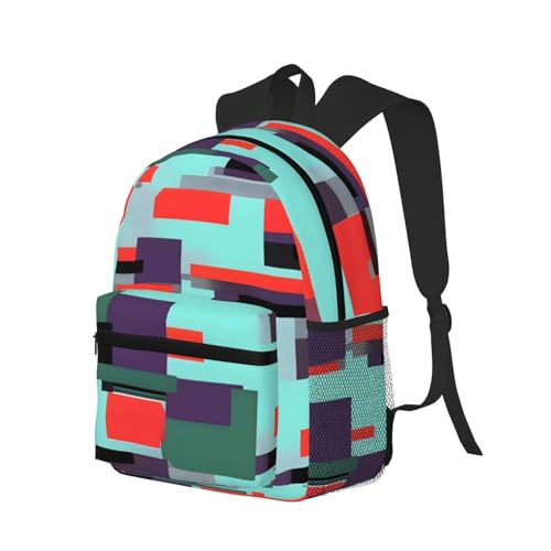 Sac à dos léger et confortable pour extérieur noir à rayures voyage - 2