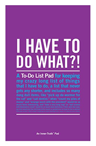 Knock Knock I Have to Do What?! Inner-Truth Pad, 6 x 9-Inches