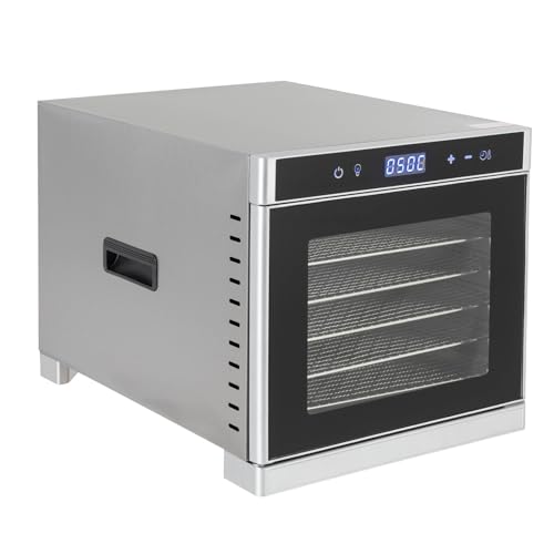 6 Etagen LCD Dörrautomat 700W Obst Dörrapparat Fleisch Trockner Dörrgerät Gemüs Dehydrator Food Dryer – Bild 8
