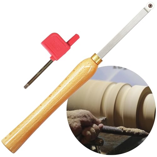 Cuchilla de torno para madera con punta de carburo 320mm miniatura 4