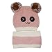 Gorro y Bufanda Bebé Niño Niña Infantil de Punto y Felpa Sombrero Invierno Gruesos Calientes Suaves Lindos 2 Piezas - Rosa