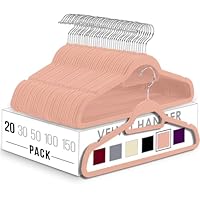Utopia Home - Premium Non-Slip Velvet Hangers - Non-Slip and Durable Velvet Hangers with Tie Holder