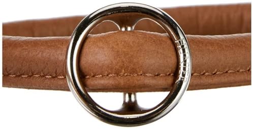 Close-up detail of hunter elk skin collar