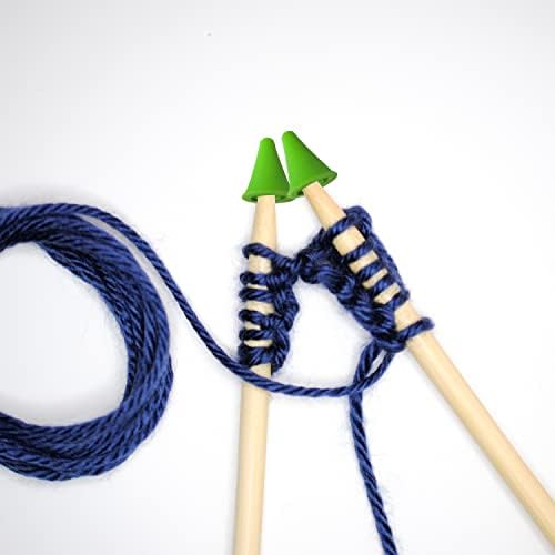 Knitting Needles Point Protectors, 20PCS Multi-Colored Needle Point Stoppers (10Pcs Small+ 10Pcs Large), Needle Tip Stoppers for Knitting Craft A3-2205-04