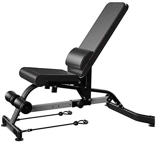 PBDEW Banco de Pesas Ajustable Banco de Mancuernas para Entrenamiento de Cuerpo Completo, Banco de Pesas Banco de Pesas Plegable Ajustable Abdominales multifunción Ta