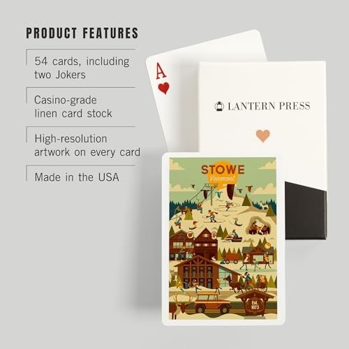 Baraja Póker Stowe Vermont Geométrica 52 Cartas miniatura 3