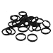 Produktbild 24x Damen Mädchen Haargummi Haarband ELASTISCH HAARGUMMIS Band Schwarz