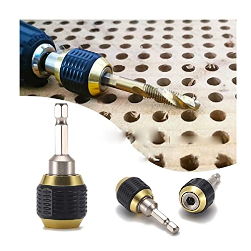 ZTBH power tool accessories 1/4 Inner Hex Self-locking Connecting Rod Drill Bit, Hexagonal Shank Quick Coupling, Holder Drill Chuck Adapter pawer tool accessories set