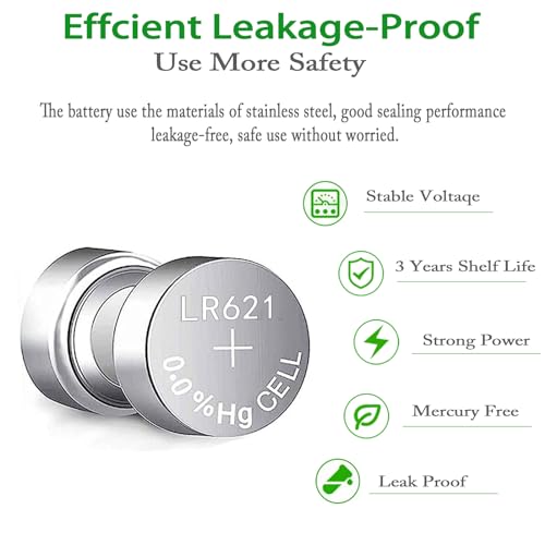 CPANCELL SR621SW Watch Battery AG1 SR621SW 364 164 LR621 Battery 1.5V Alkaline Button Cell Watch Batteries?10 Count