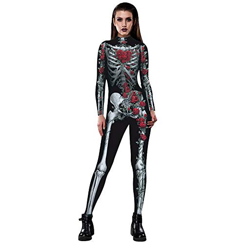 GTKC Donne di Halloween Osso-A-Mente Babe Scheletro Tuta Fancy Dress Costume 08 S