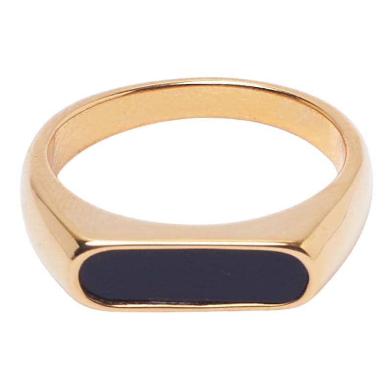 salty alpha Anti Tarnish Tribal Stainless Steel Finger Ring for Men | Stylish Durable Jewellery Accessories | Rings for Man | Minimal Jewelry | Birthday Gift for Boys (Size - 9)-picture-41