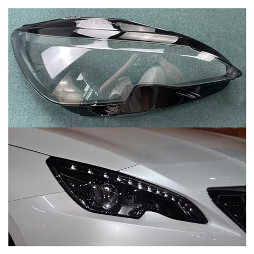 Couvercle de lentille de phare avant gauche pour Peugeot 408 2014-2018