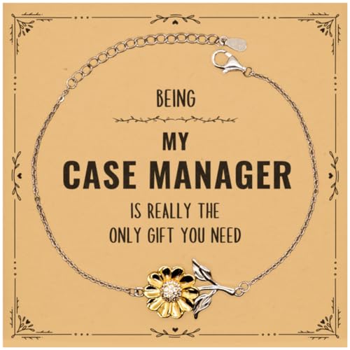 Case Manager Christmas Gifts Coworker, To My Case Manager Keychain Message Card Gifts, Birthday Gifts For Case Manager Being My Case Manager is really the only gift you need