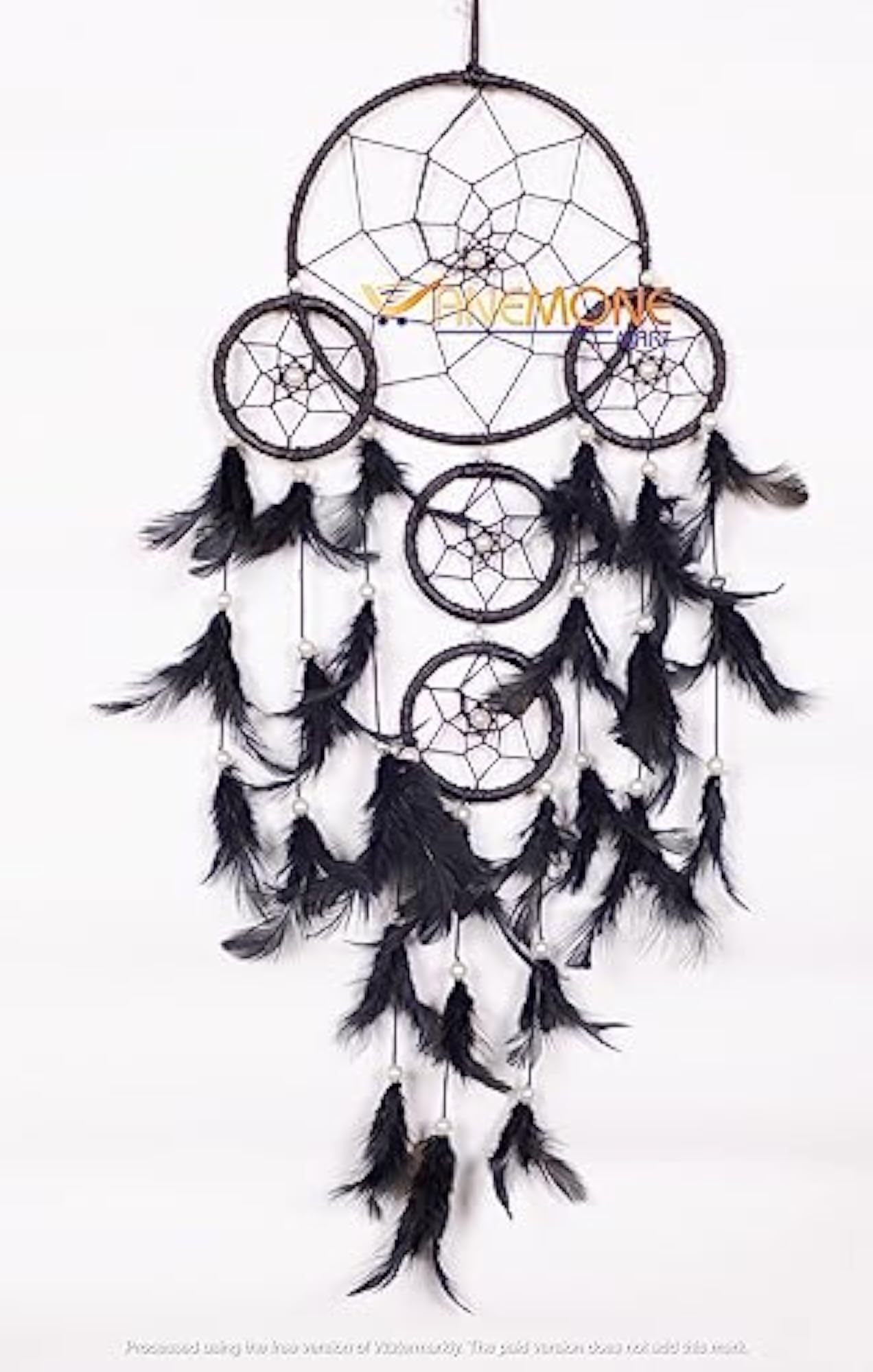 Dream Catcher Black & Wall Hanging 4 Ring