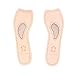 Produktbild Healifty 1 Paar 3/4 Ledereinsätze Ferse Weiche Einsätze Unsichtbare Einlegesohlen Insert Pad mit Massagefunktion für Frauen Größe 37-39