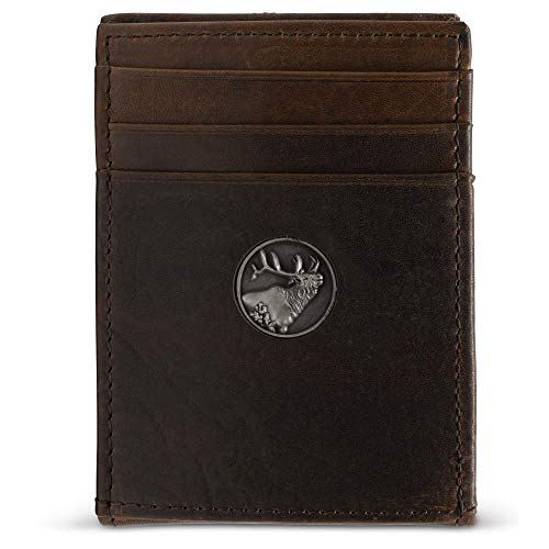 WEBER'S PREMIER LEATHER - Dynasty Series - Men's Front Pocket Wallet - RFID Blocking Full Grain Leather