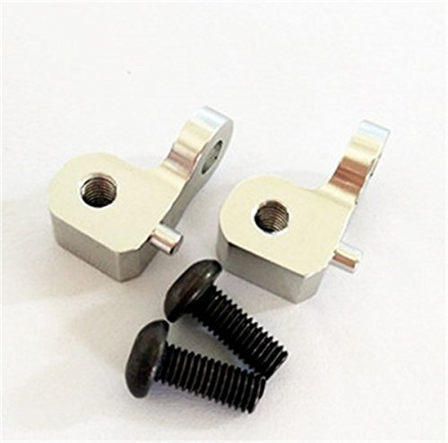 Aluminum 6061 T6 Rear Damper Mount-1PR Set for RC 1:10 CAR CC-01 CC01 Silver Alloy