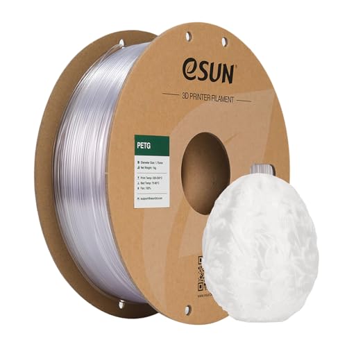 eSUN PETG Filament 1.75mm, 3D Printing Filament 1kg Spool(2.2lbs), 3D Filament 1.75mm Dimensional Accuracy +/- 0.03mm,Fi