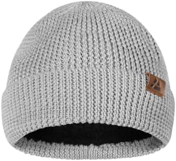 DANISH ENDURANCE Merinowolle Mütze mit Fleece, Beanie für Damen & Herren | Merinowolle Mütze mit Fleece, Warm & Stretchy mit weichem Innenfutter für kalte Wintertage, Unisex