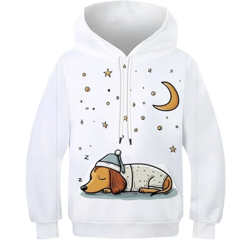 Pull imprimé 3D chien cadeau anniversaire idéal ado 10-12 ans sweat