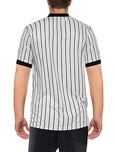 image for ChinFun Men's Grey Basketball Officials Referee Jersey Pro-Style Ref U